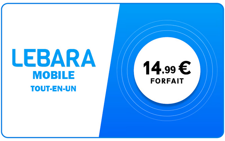 Lebara Tout en Un 15 €