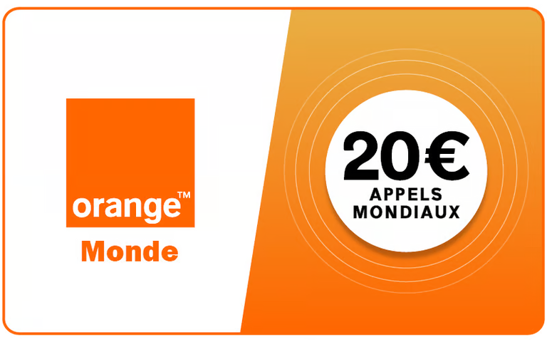 Orange monde 20 €