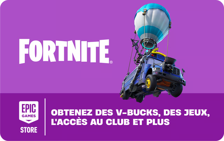 Fortnite Gift Card - 4 500 V-Bucks (crédit)