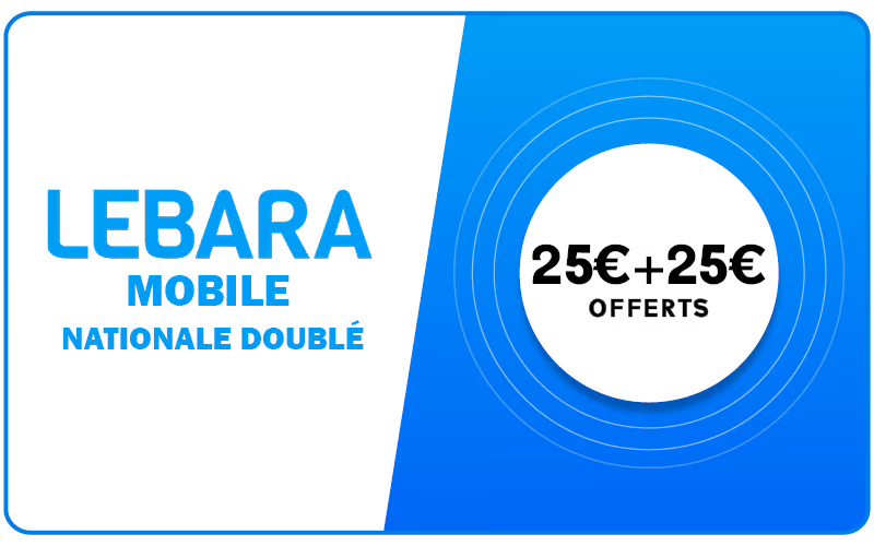 Lebara Nationale 25 € = 50 €