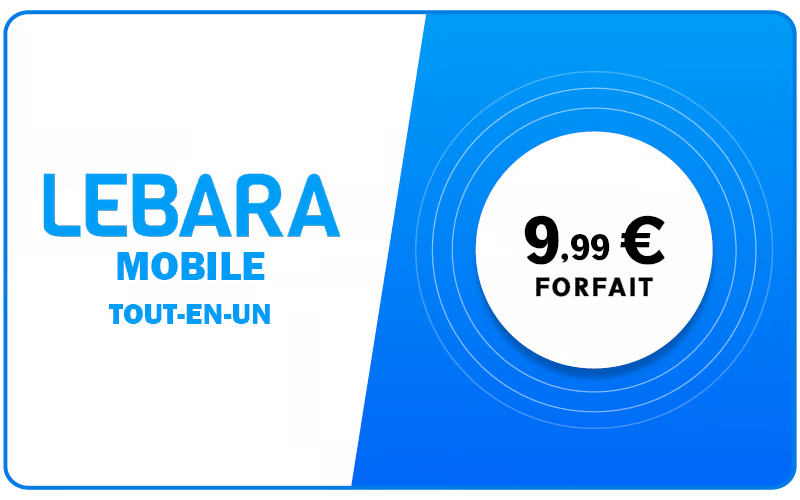Lebara Tout en Un 9,99 €
