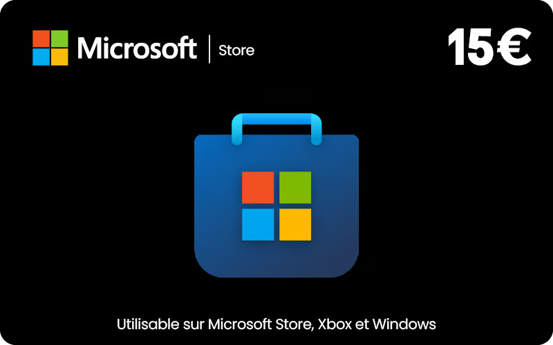 Carte Microsoft 15 €