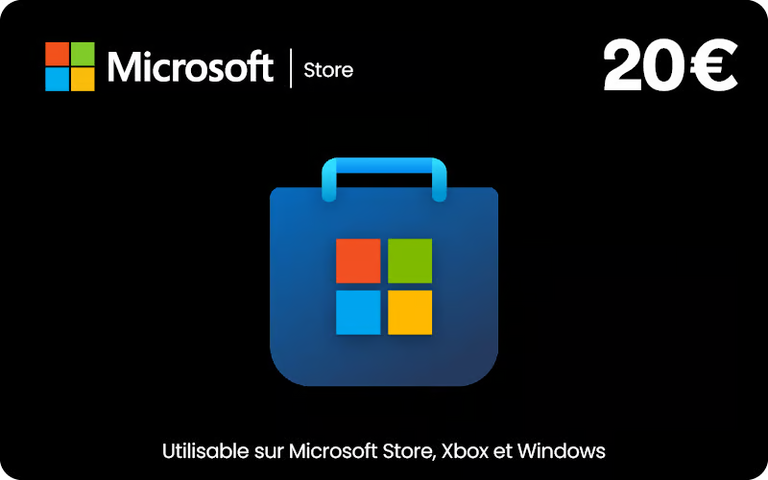 Carte Microsoft 20 €