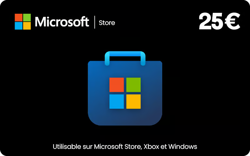 Carte Microsoft 25 €