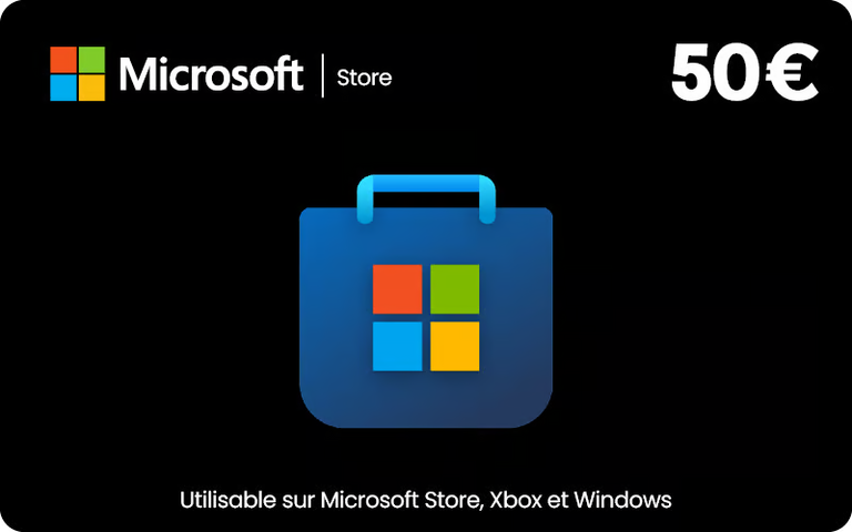 Carte Microsoft 50 €