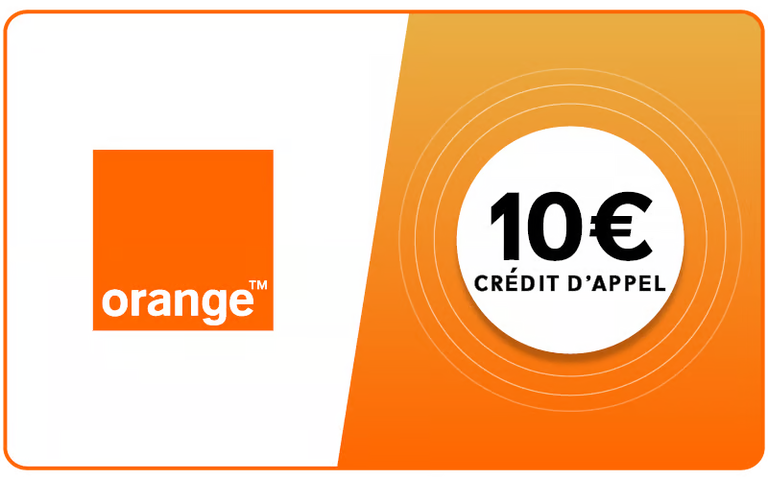 Orange Mobicarte 10 = 12 €