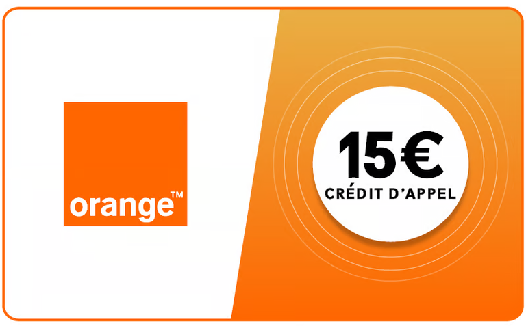 Orange Mobicarte 15 = 20 €