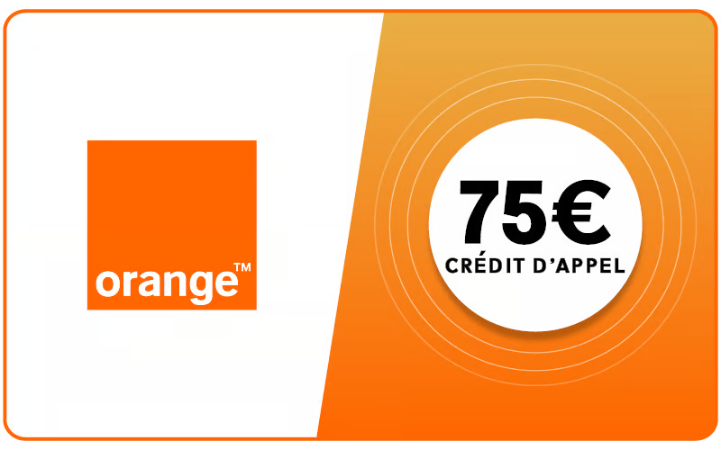 Orange Mobicarte 75 = 105 €