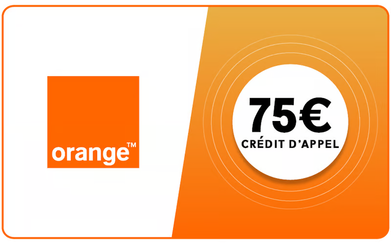 Orange Mobicarte 75 = 105 €